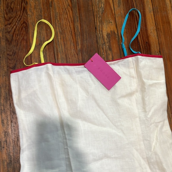 NWT Rhode Caspian Linen Mini Dress - Picture 4 of 6